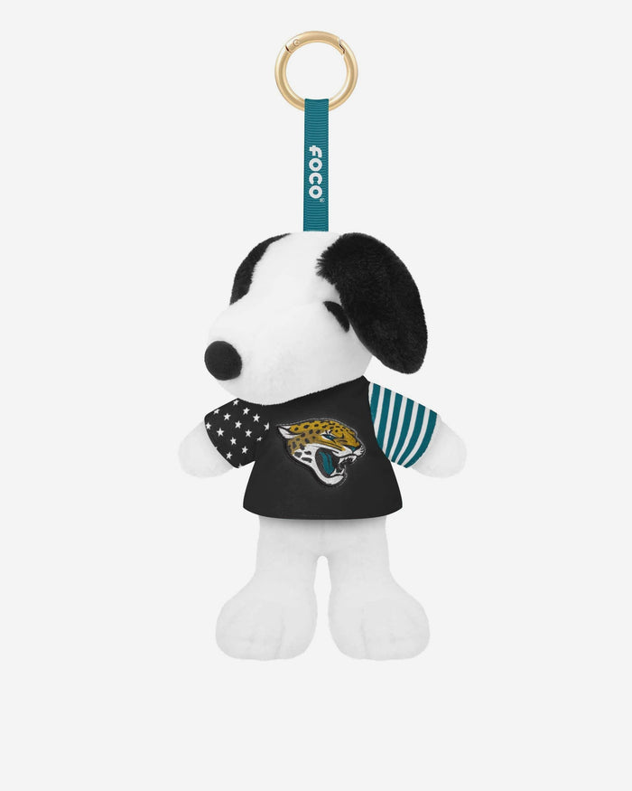 Jacksonville Jaguars Americana Plush Snoopy Peanuts Bag Charm Keychain FOCO - FOCO.com