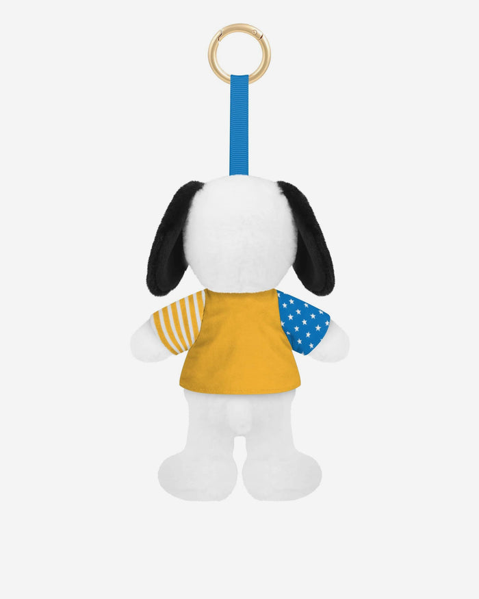Los Angeles Chargers Americana Plush Snoopy Peanuts Bag Charm Keychain FOCO - FOCO.com