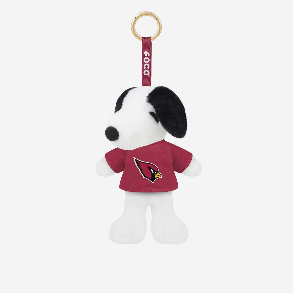 Arizona Cardinals Plush Snoopy Peanuts Bag Charm Keychain FOCO - FOCO.com