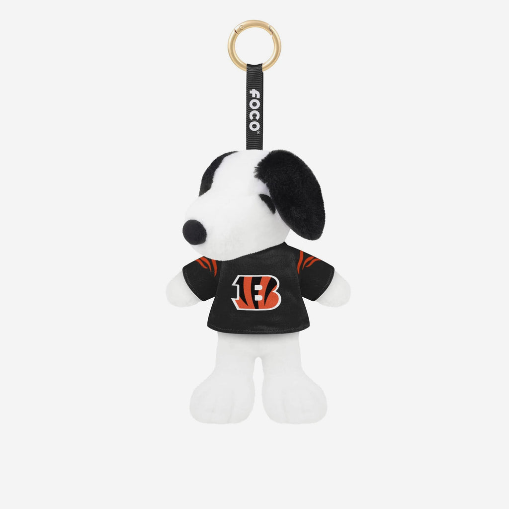 Cincinnati Bengals Plush Snoopy Peanuts Bag Charm Keychain FOCO - FOCO.com