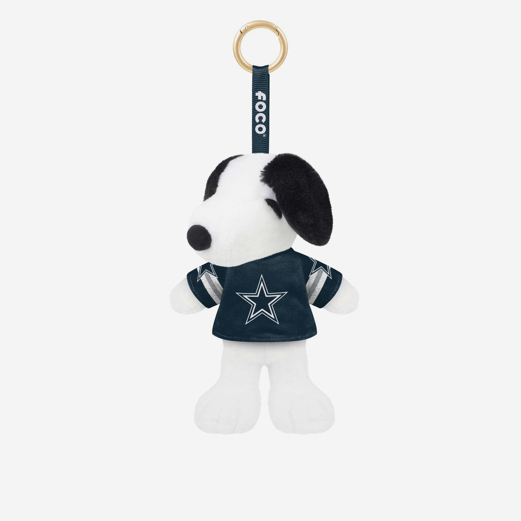 Dallas Cowboys Plush Snoopy Peanuts Bag Charm Keychain FOCO - FOCO.com