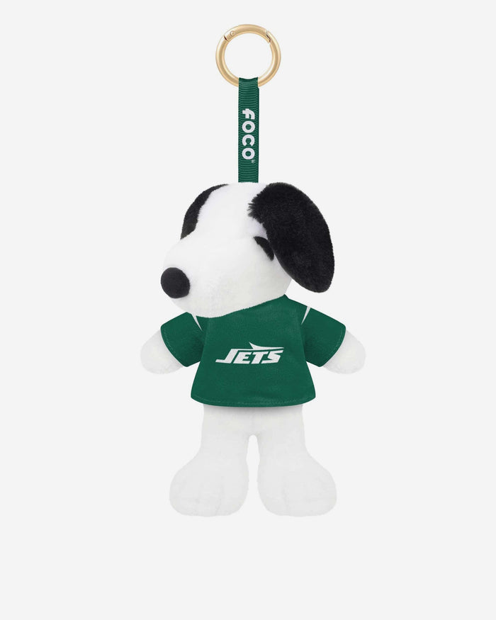 New York Jets Plush Snoopy Peanuts Bag Charm Keychain FOCO - FOCO.com