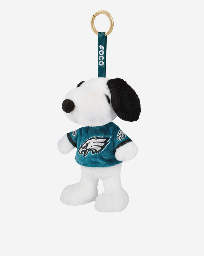 Philadelphia Eagles Plush Snoopy Peanuts Bag Charm Keychain FOCO - FOCO.com