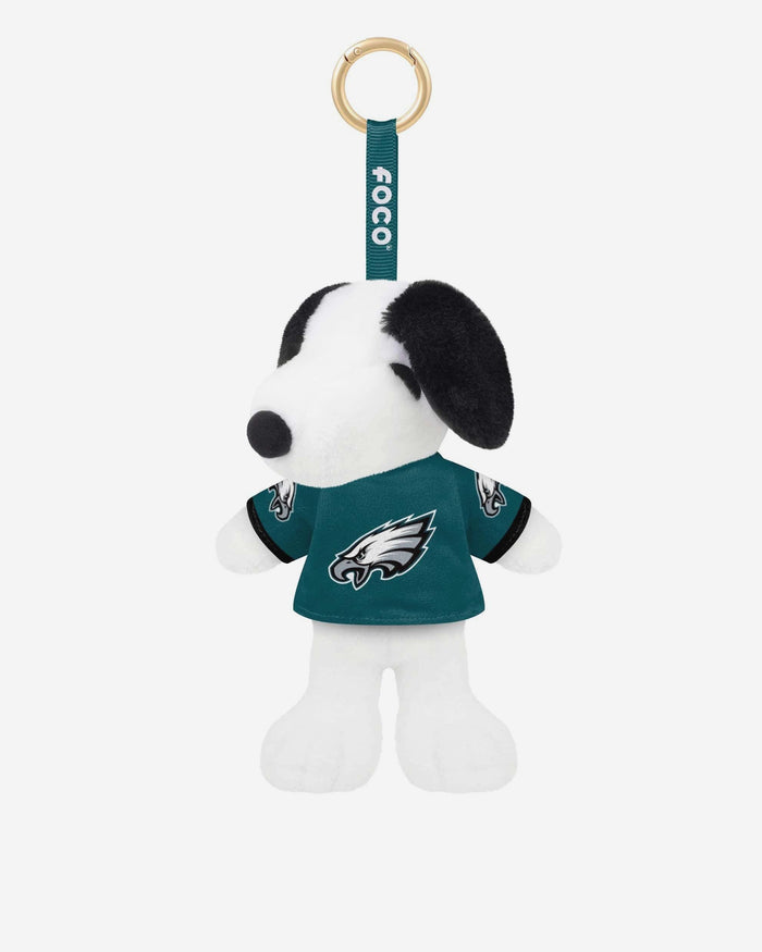 Philadelphia Eagles Plush Snoopy Peanuts Bag Charm Keychain FOCO - FOCO.com