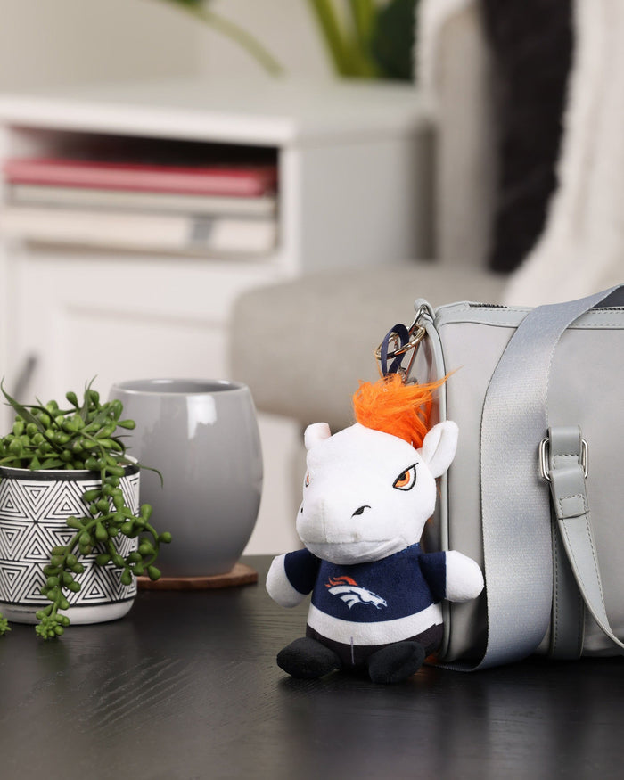 Denver Broncos Plush Teamie Beanie Mascot Bag Charm Keychain FOCO - FOCO.com