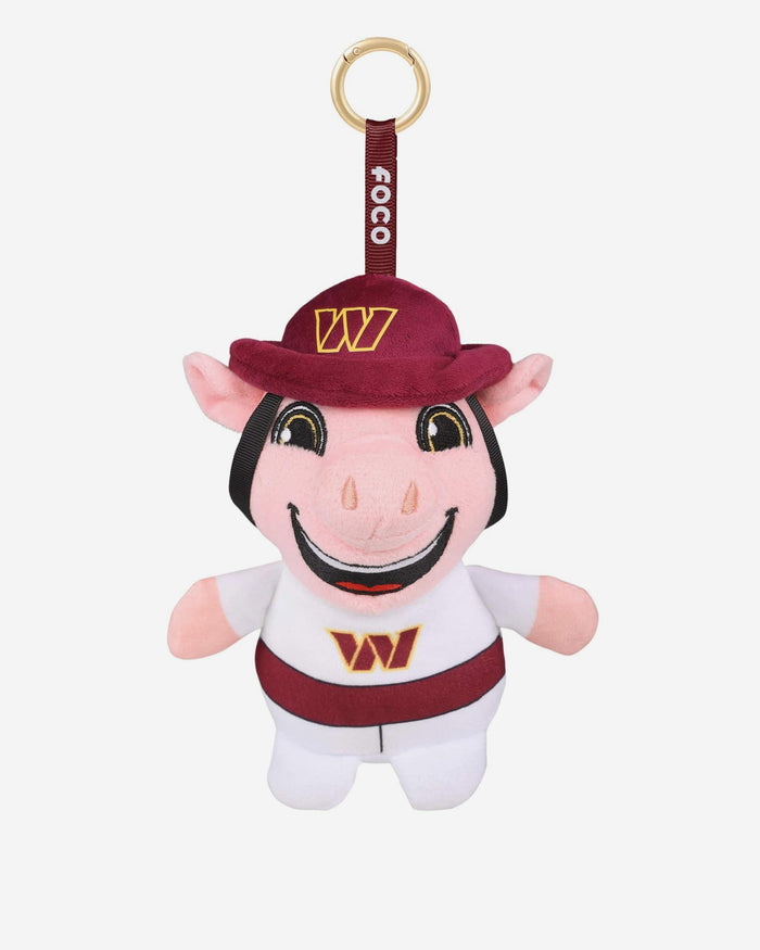 Commanders Key Chain Washington Commanders Plush Teamie Beanie Mascot Bag Charm Keychain FOCO