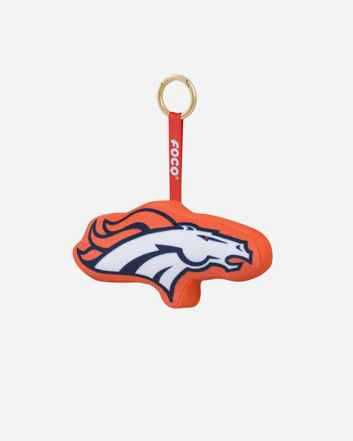 Denver Broncos Plush Team Logo Bag Charm Keychain FOCO - FOCO.com