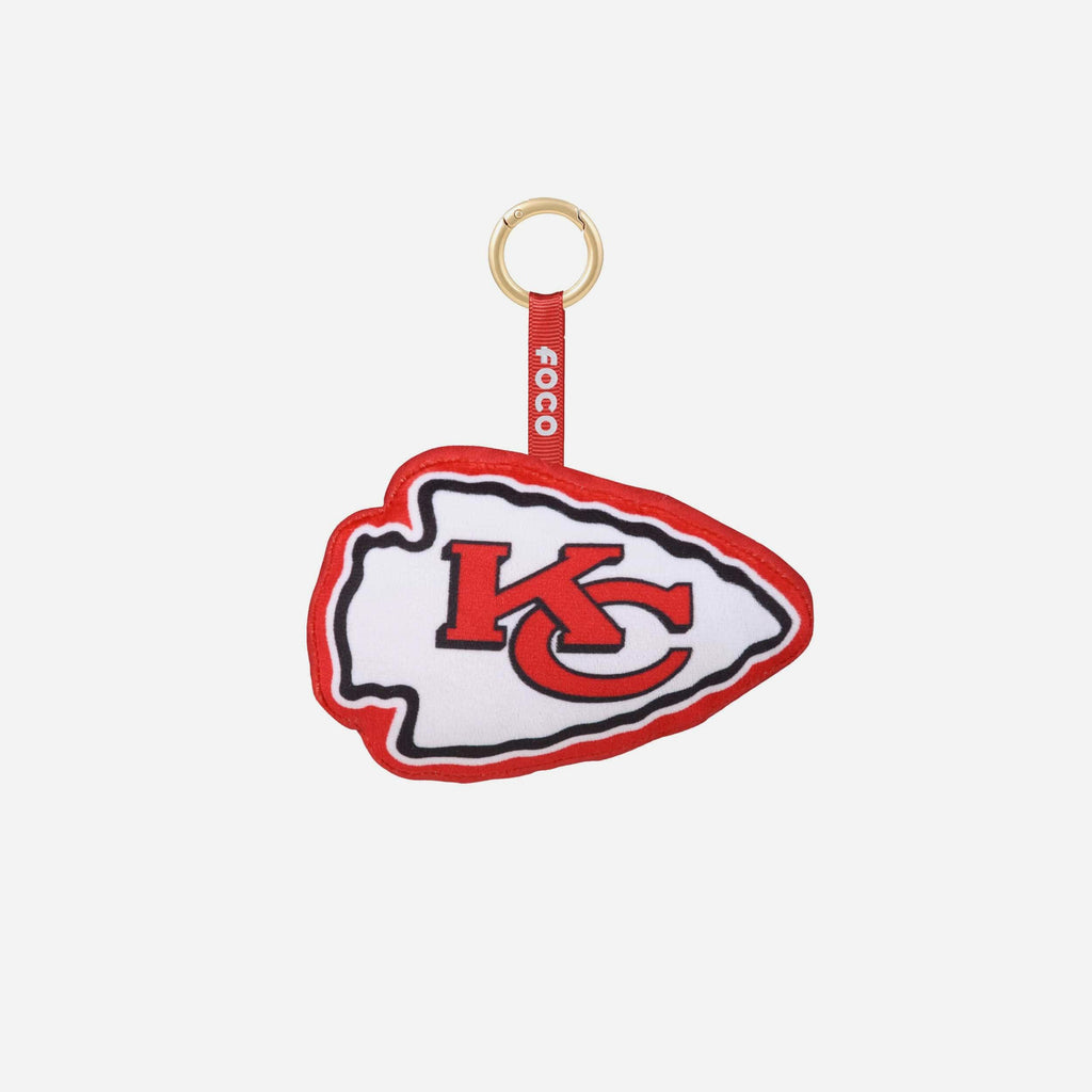 Kansas City Chiefs Plush Team Logo Bag Charm Keychain FOCO - FOCO.com