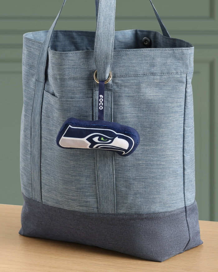 Seattle Seahawks Plush Team Logo Bag Charm Keychain FOCO - FOCO.com