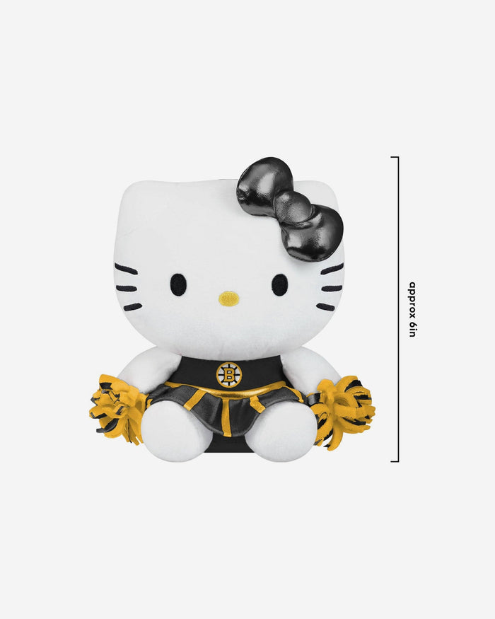 Boston Bruins Plush Hello Kitty® Cheer Outfit Bag Charm Keychain FOCO - FOCO.com