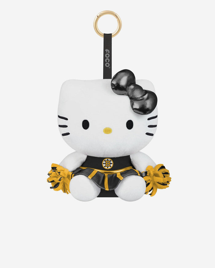 Boston Bruins Plush Hello Kitty® Cheer Outfit Bag Charm Keychain FOCO - FOCO.com