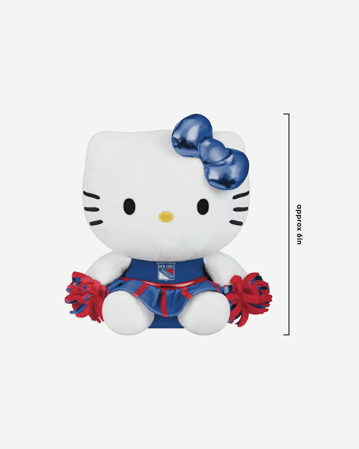 New York Rangers Plush Hello Kitty® Cheer Outfit Bag Charm Keychain FOCO - FOCO.com