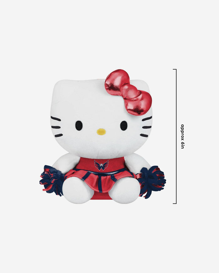Washington Capitals Plush Hello Kitty® Cheer Outfit Bag Charm Keychain FOCO - FOCO.com