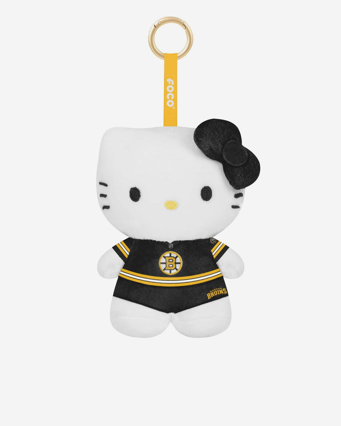 Boston Bruins Plush Hello Kitty® Bag Charm Keychain FOCO - FOCO.com