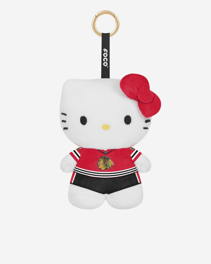 Chicago Blackhawks Plush Hello Kitty® Bag Charm Keychain FOCO - FOCO.com