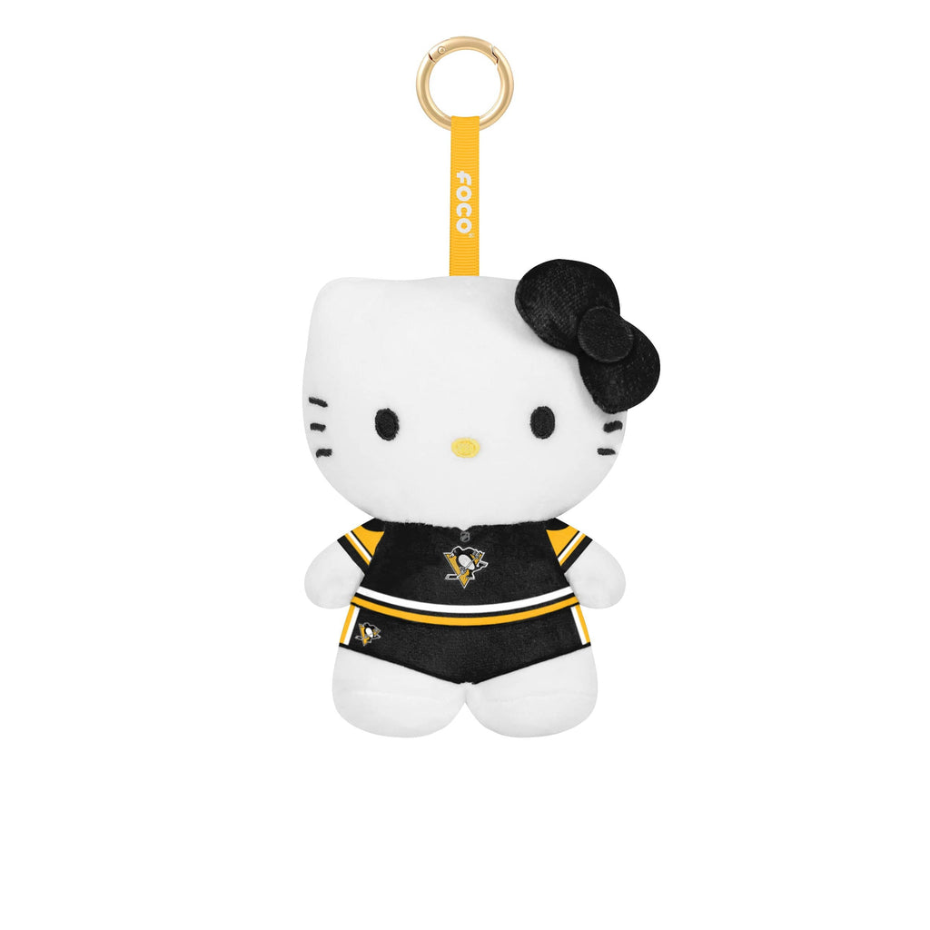 Pittsburgh Penguins Plush Hello Kitty® Bag Charm Keychain FOCO - FOCO.com