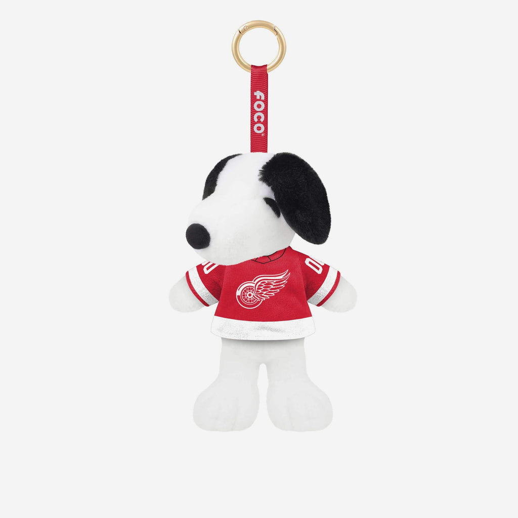 Detroit Red Wings Plush Snoopy Peanuts Bag Charm Keychain FOCO - FOCO.com