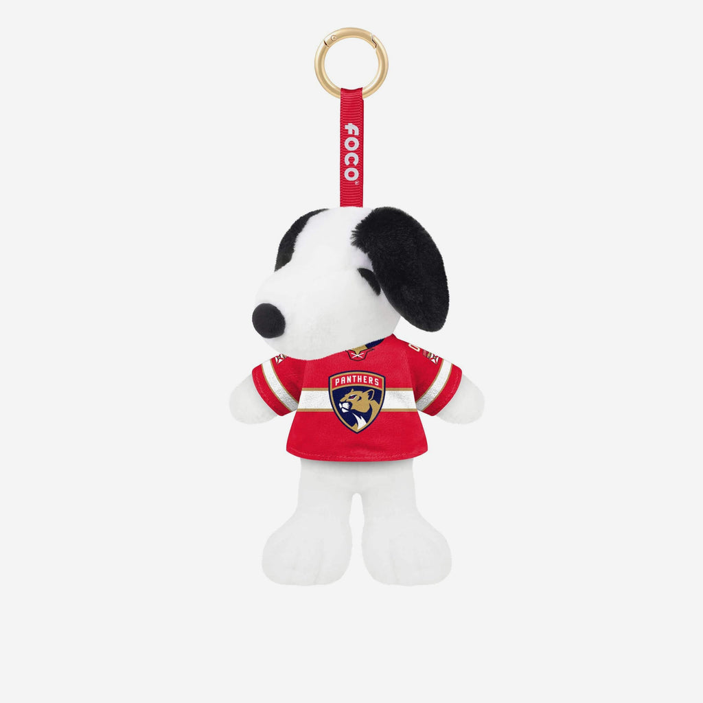 Florida Panthers Plush Snoopy Peanuts Bag Charm Keychain FOCO - FOCO.com