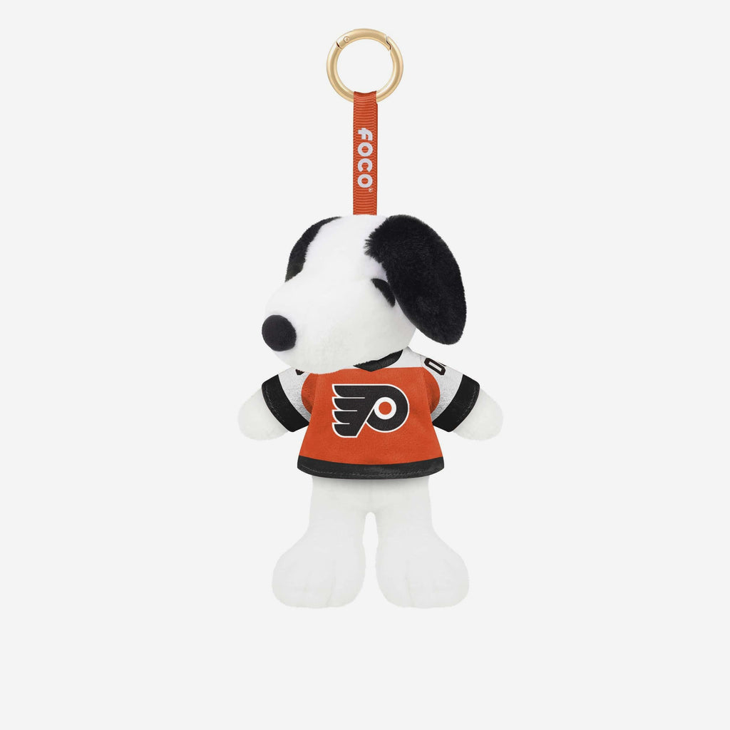 Philadelphia Flyers Plush Snoopy Peanuts Bag Charm Keychain FOCO - FOCO.com