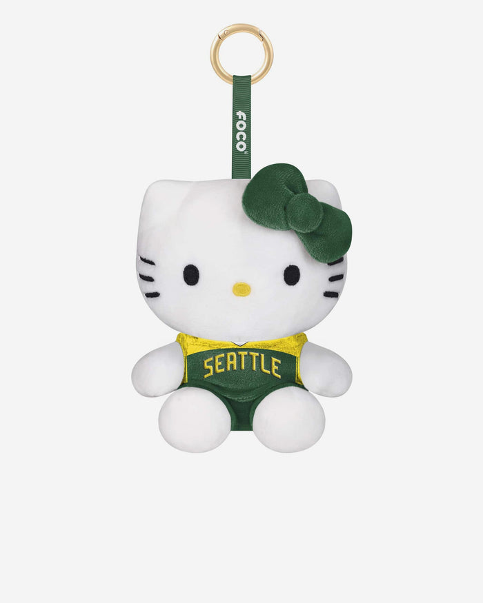 Seattle Storm Plush Hello Kitty® Bag Charm Keychain FOCO - FOCO.com