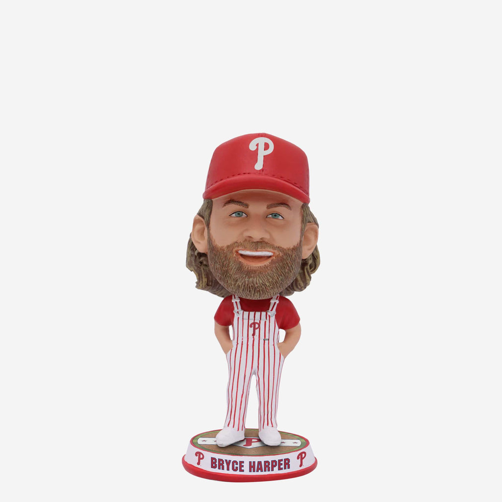 Bryce Harper Philadelphia Phillies Bib Overalls Mini Bighead Bobblehead FOCO - FOCO.com