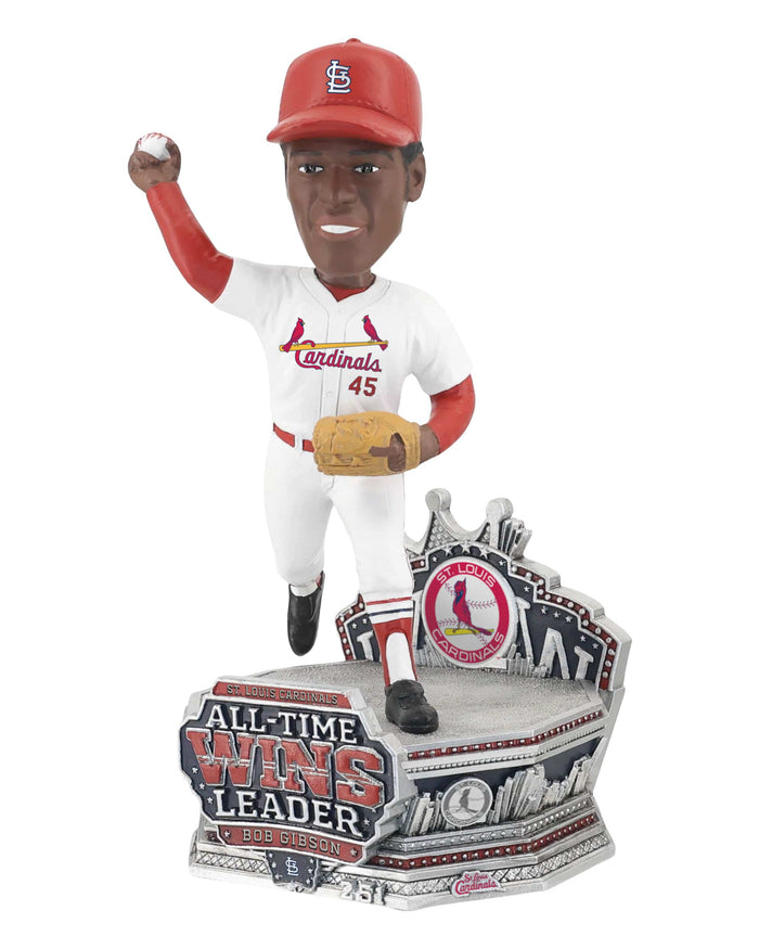 Bob Gibson St Louis Cardinals All Time Franchise Wins Leader Bobblehead