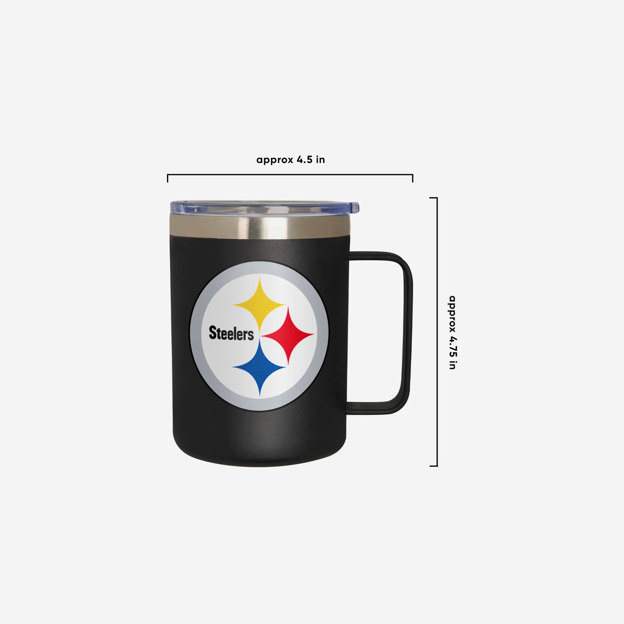 Pittsburgh Steelers 18 oz. Stealth ROADIE with Handle Travel Mug