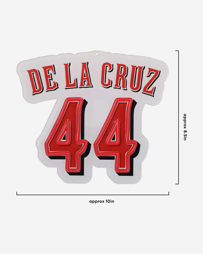 Elly De La Cruz Cincinnati Reds Neon Light Up Big Logo Player Chain FOCO - FOCO.com