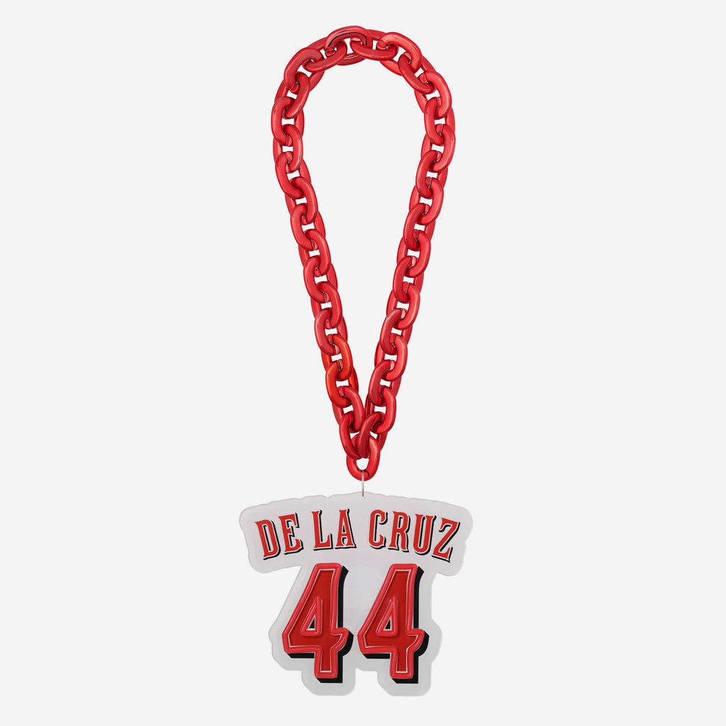 Elly De La Cruz Cincinnati Reds Neon Light Up Big Logo Player Chain FOCO - FOCO.com