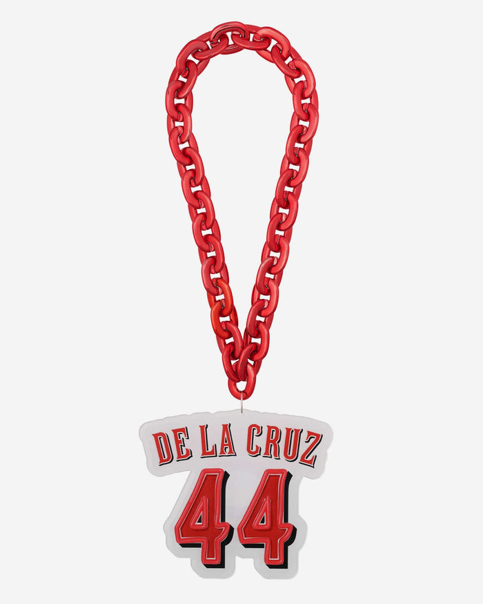 Elly De La Cruz Cincinnati Reds Neon Light Up Big Logo Player Chain FOCO - FOCO.com