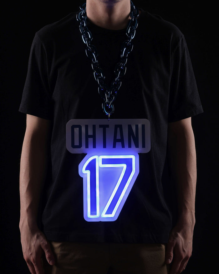 Shohei Ohtani Los Angeles Dodgers Neon Light Up Big Logo Player Chain FOCO - FOCO.com