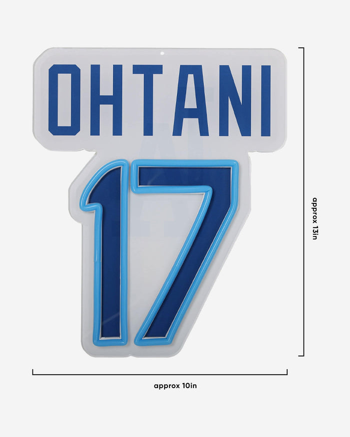 Shohei Ohtani Los Angeles Dodgers Neon Light Up Big Logo Player Chain FOCO - FOCO.com