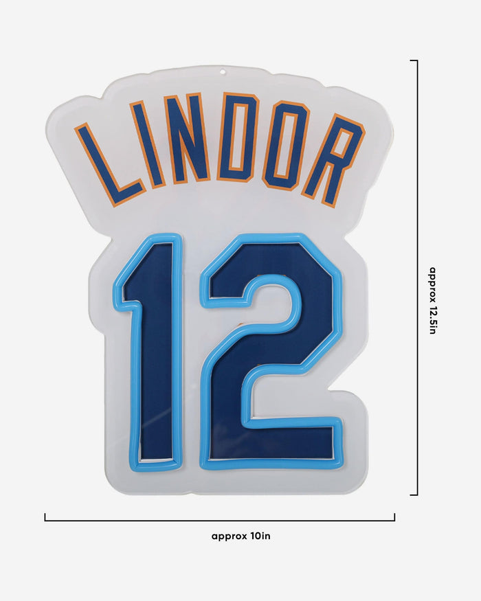 Francisco Lindor New York Mets Neon Light Up Big Logo Player Chain FOCO - FOCO.com