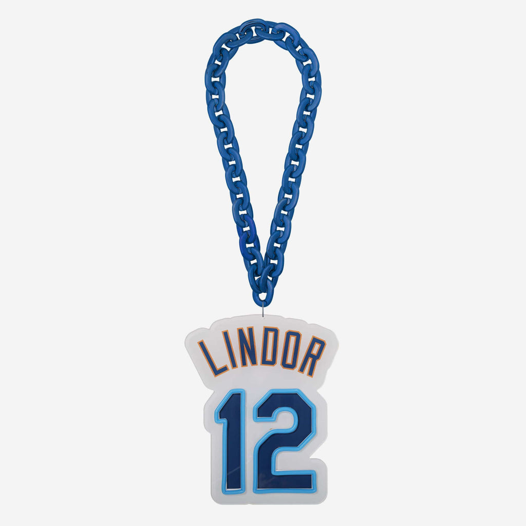 Francisco Lindor New York Mets Neon Light Up Big Logo Player Chain FOCO - FOCO.com