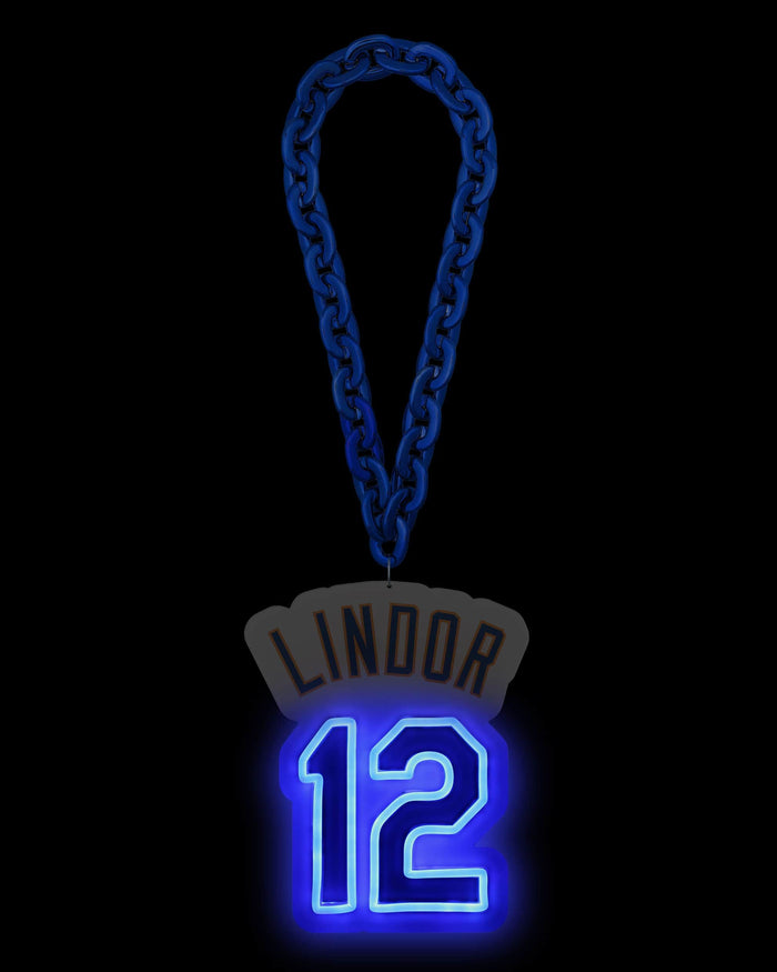 Francisco Lindor New York Mets Neon Light Up Big Logo Player Chain FOCO - FOCO.com