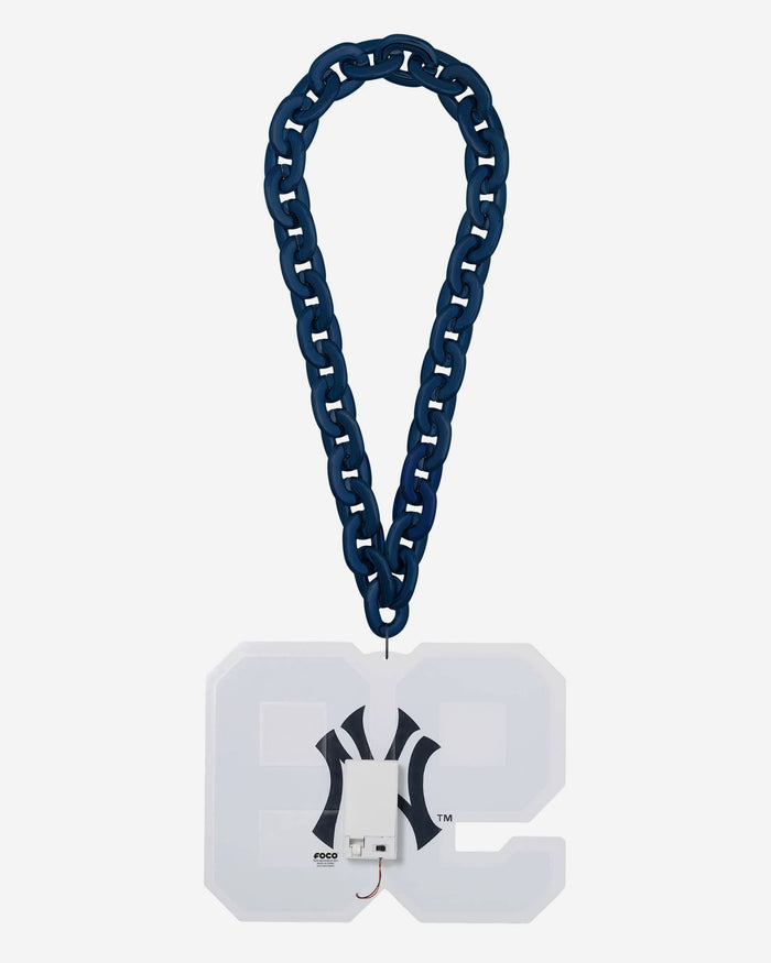 Aaron Judge New York Yankees Neon Light Up Big Logo Player Chain FOCO - FOCO.com