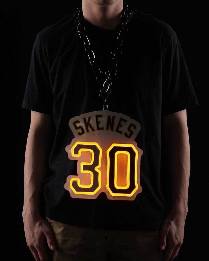 Paul Skenes Pittsburgh Pirates Neon Light Up Big Logo Player Chain FOCO - FOCO.com