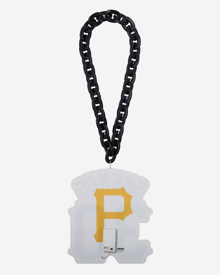 Paul Skenes Pittsburgh Pirates Neon Light Up Big Logo Player Chain FOCO - FOCO.com