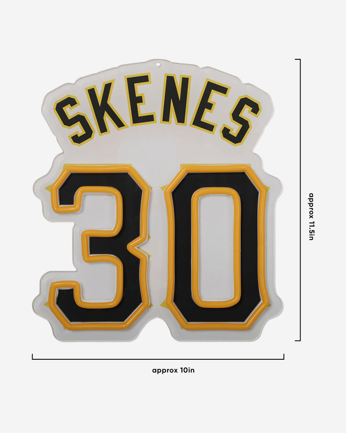 Paul Skenes Pittsburgh Pirates Neon Light Up Big Logo Player Chain FOCO - FOCO.com