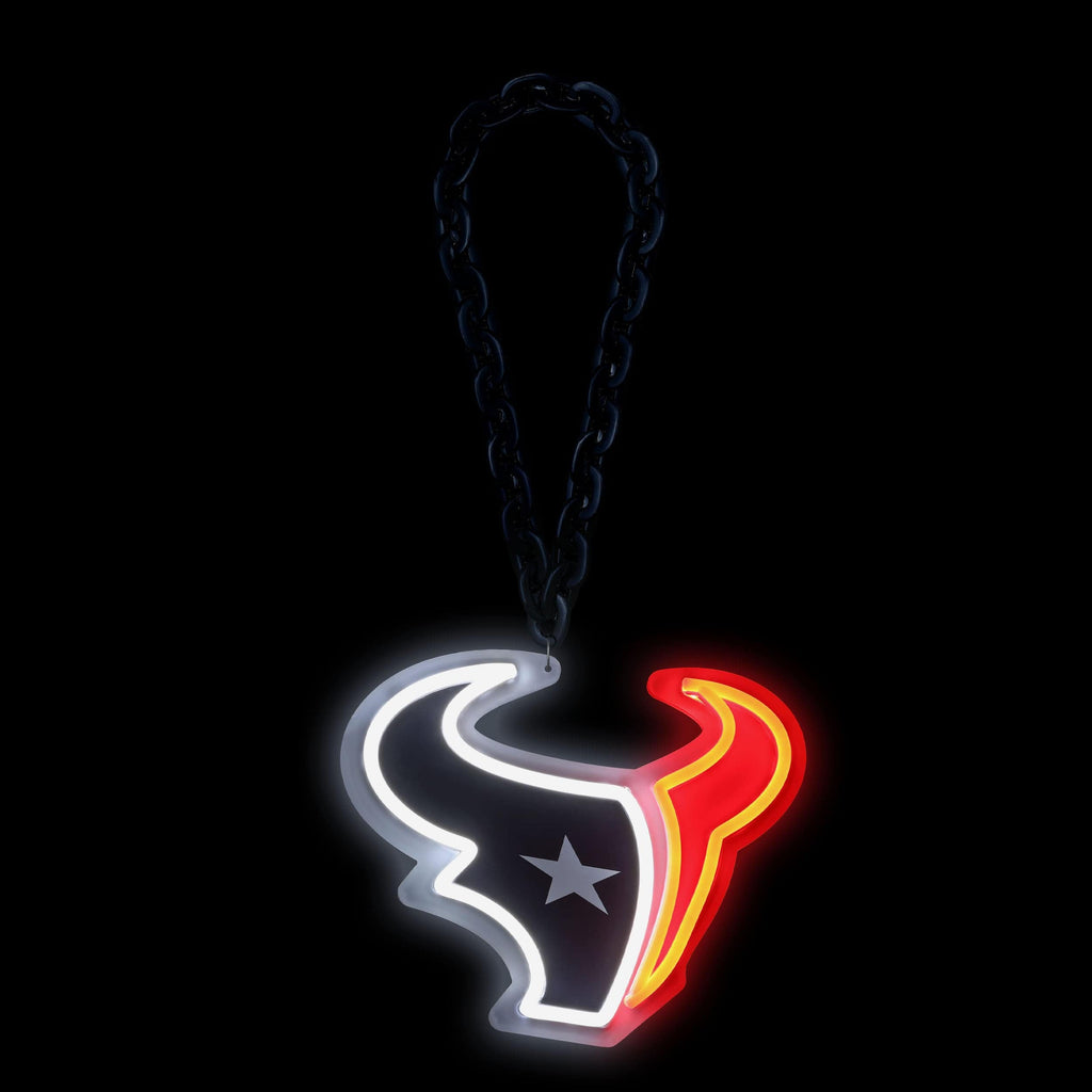 Houston Texans Neon Light Up Big Logo Chain FOCO