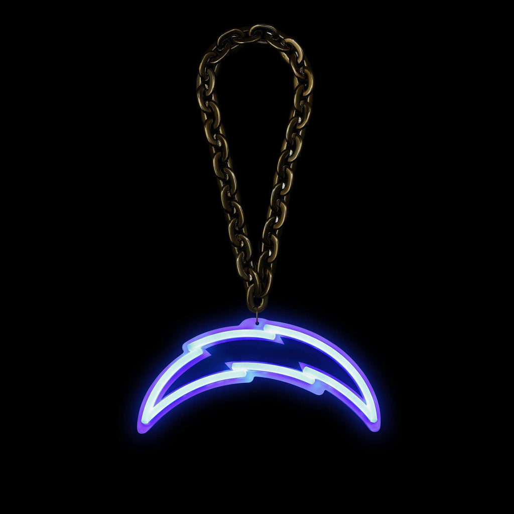Los Angeles Chargers Neon Light Up Big Logo Chain FOCO