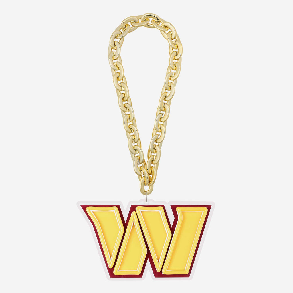 Washington Commanders Neon Light Up Big Logo Chain FOCO