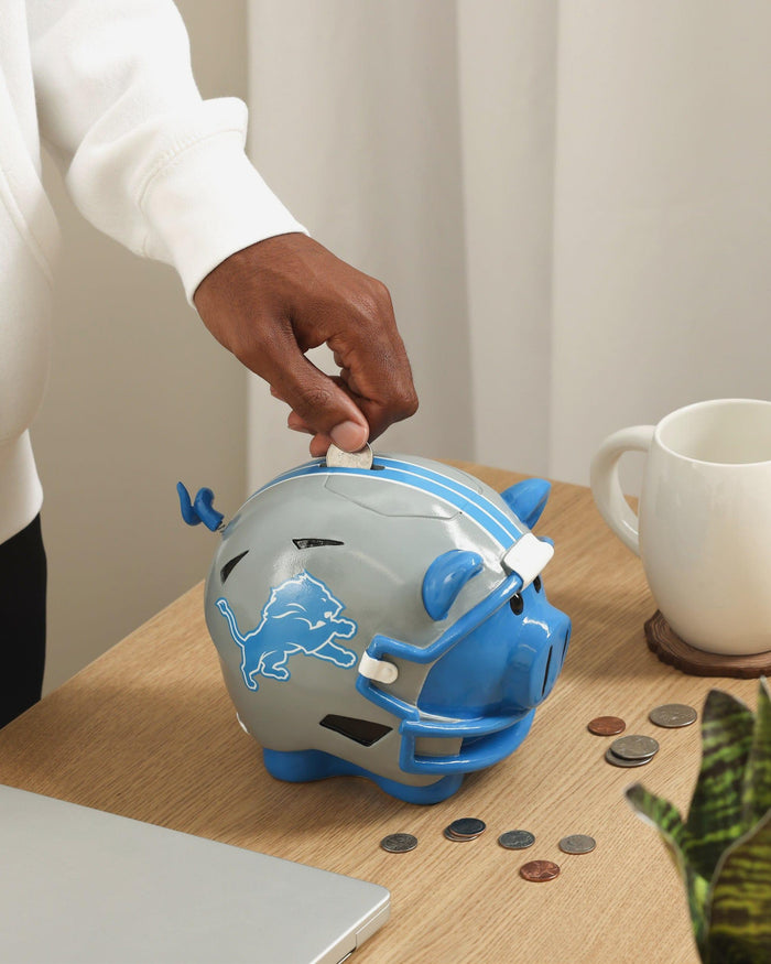 Detroit Lions Helmet Piggy Bank