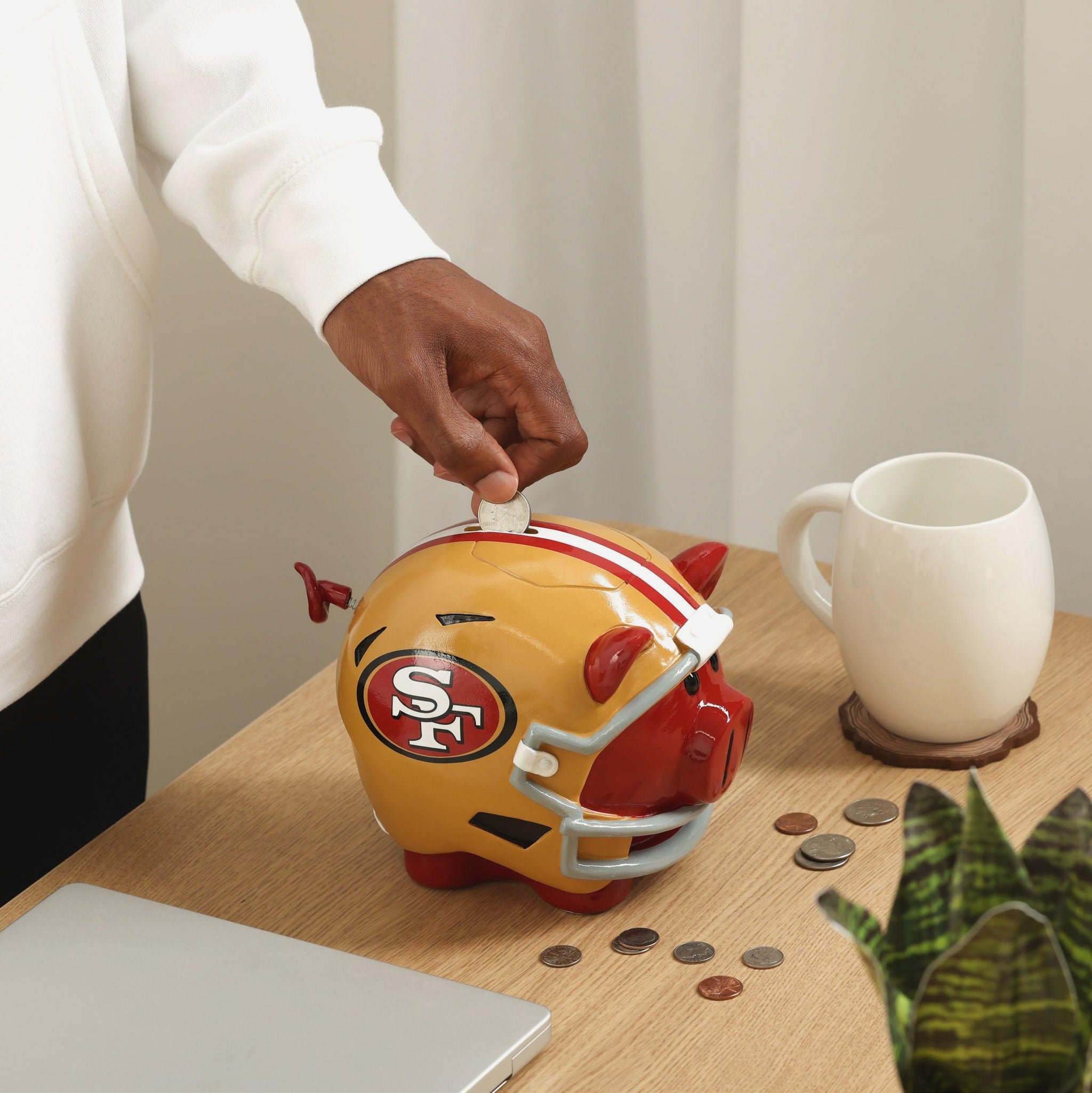 San Francisco 49ers Helmet Piggy Bank