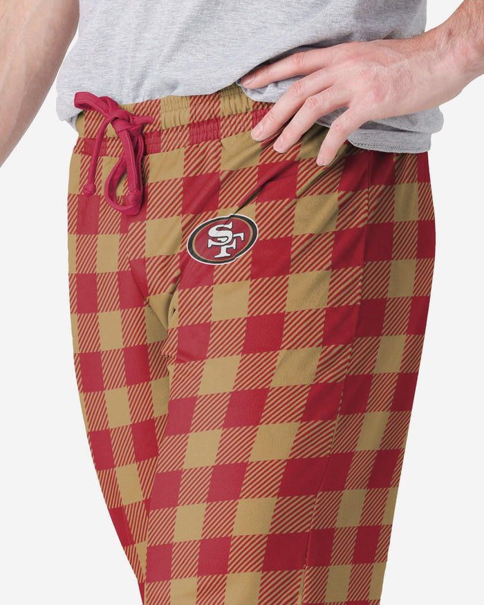 San Francisco 49ers Buffalo Check Lounge Pants FOCO S - FOCO.com