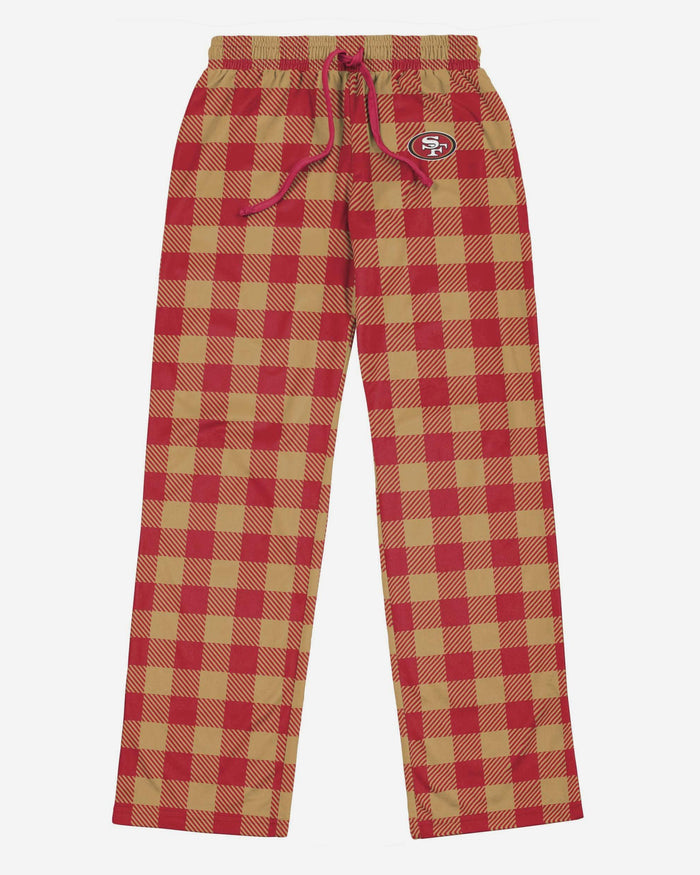 San Francisco 49ers Buffalo Check Lounge Pants FOCO S - FOCO.com