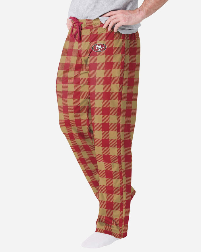 San Francisco 49ers Buffalo Check Lounge Pants FOCO S - FOCO.com