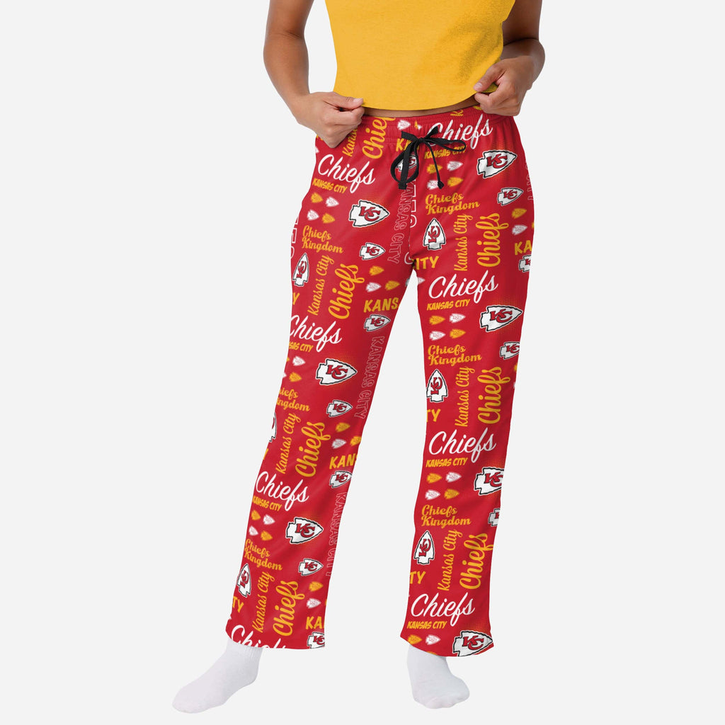 Kansas City Chiefs Womens Mini Print Lounge Pants FOCO S - FOCO.com