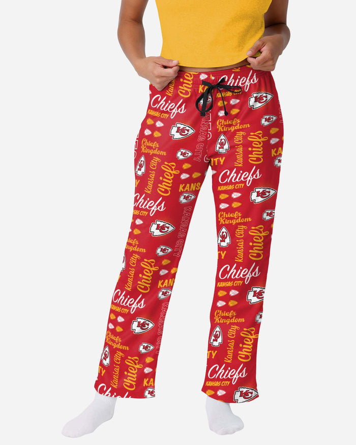 Kansas City Chiefs Womens Mini Print Lounge Pants FOCO S - FOCO.com