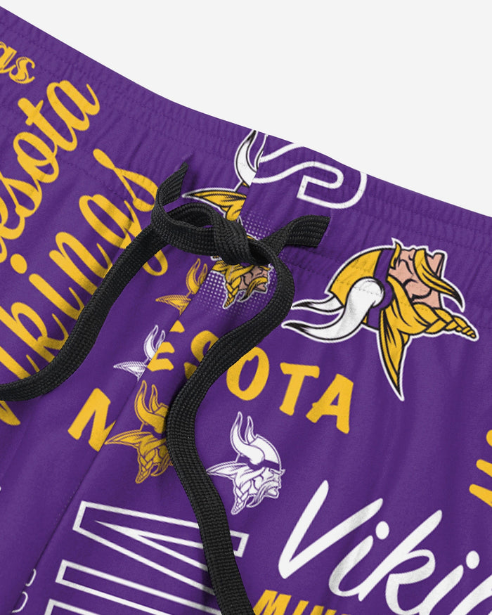 Minnesota Vikings Womens Mini Print Lounge Pants FOCO - FOCO.com